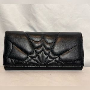 Banned Alternative Malice Spiderweb Embroidered Wallet